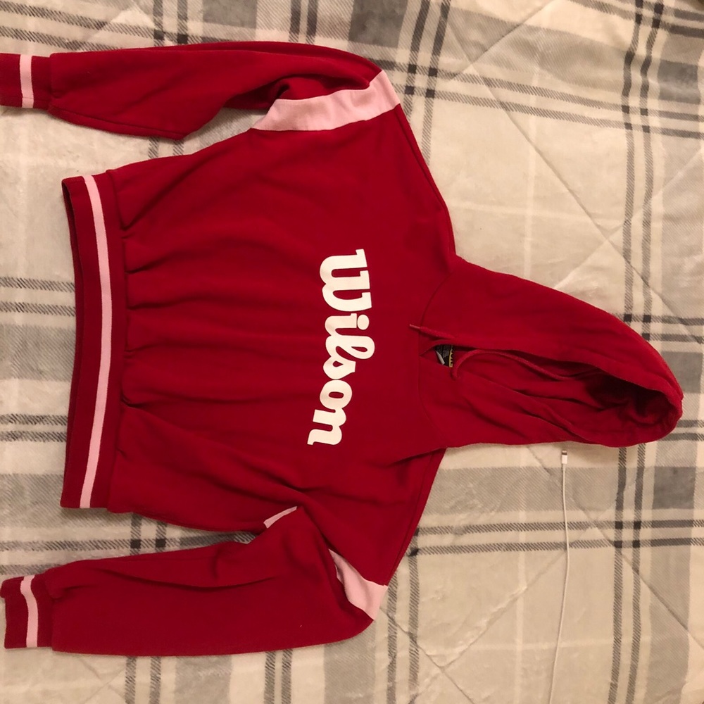 Forever 21 x Wilson cropped hoodie
